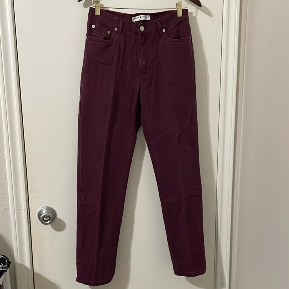 Tommy Hilfiger Burgundy Jeans Size 6